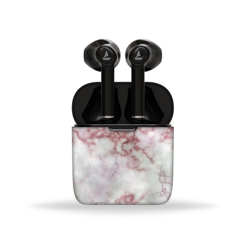 Red And Pink Marble - BoAt Airdopes Skin 131,138,141,161,281 Pro,311,383,408,441