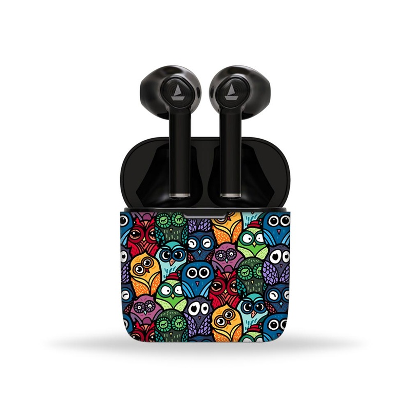 Traditional Owl Pattern - BoAt Airdopes Skin 131,138,141,161,281 Pro,311,383,408,441