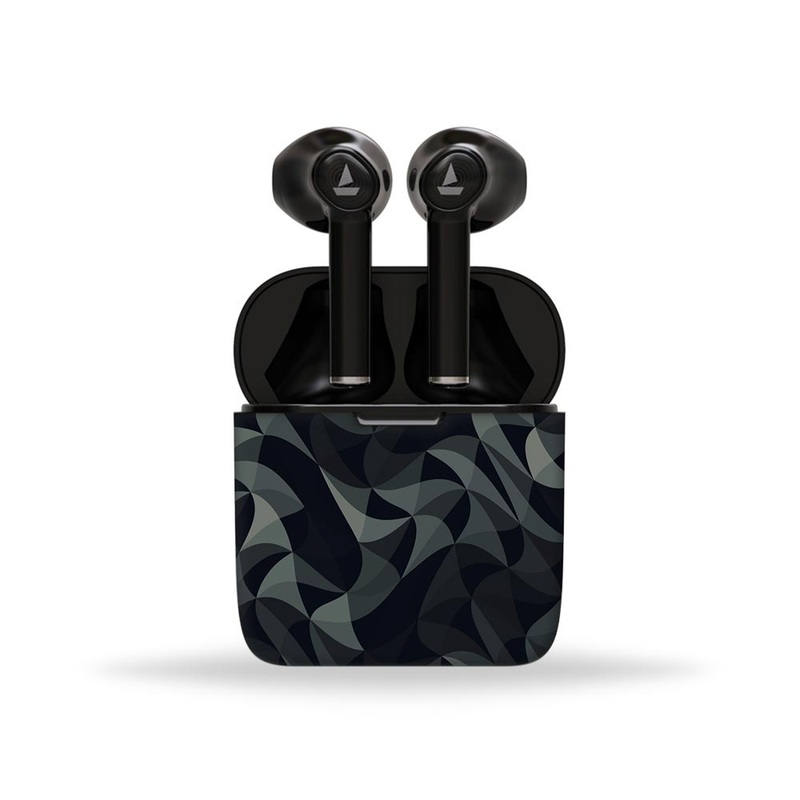 Wave Mosaic Grey Black - BoAt Airdopes Skin 131,138,141,161,281 Pro,311,383,408,441