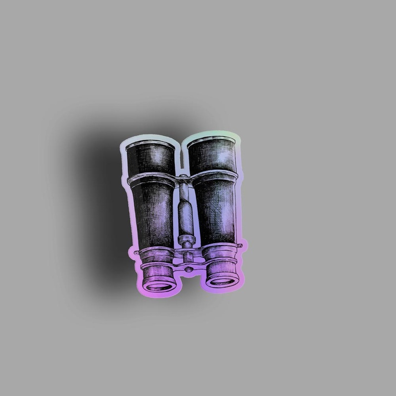 Binoculars - Holographic Sticker