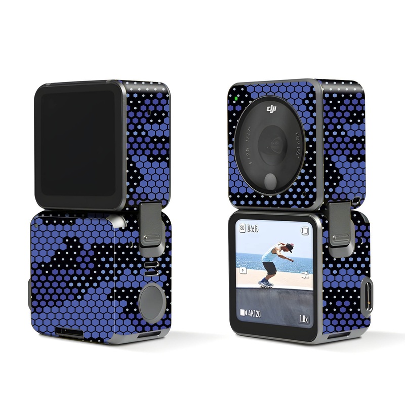Blue Hive Camo - Dji Action 2 Skin