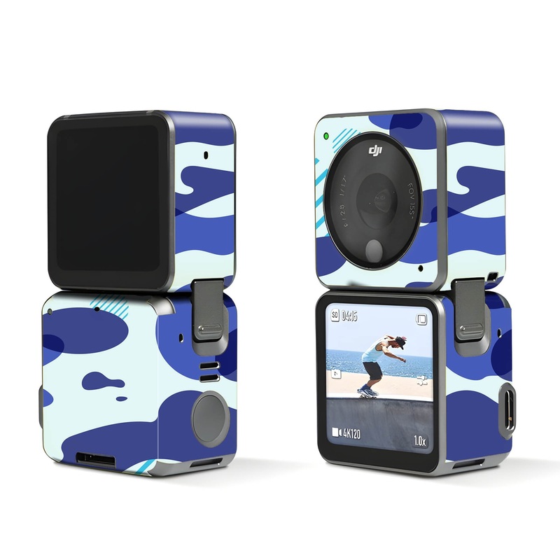 Blue Modern Camo - Dji Action 2 Skin