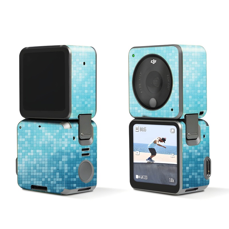Blue Pixels - Dji Action 2 Skin