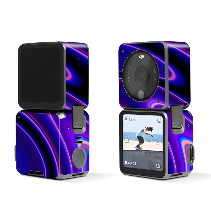 Darkblue Liquid Marble - Dji Action 2 Skin