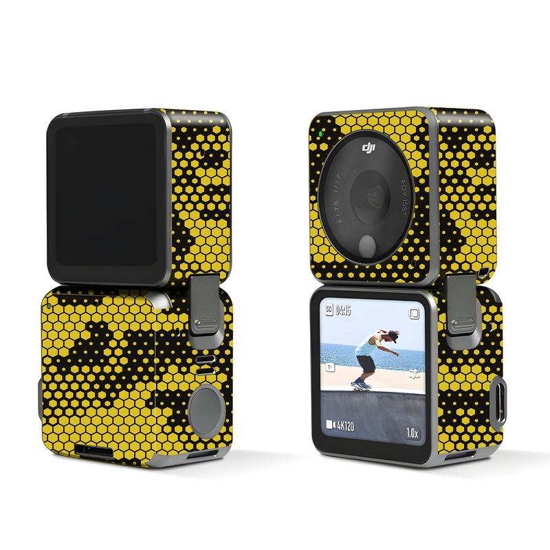Gold Hive Camo - Dji Action 2 Skin