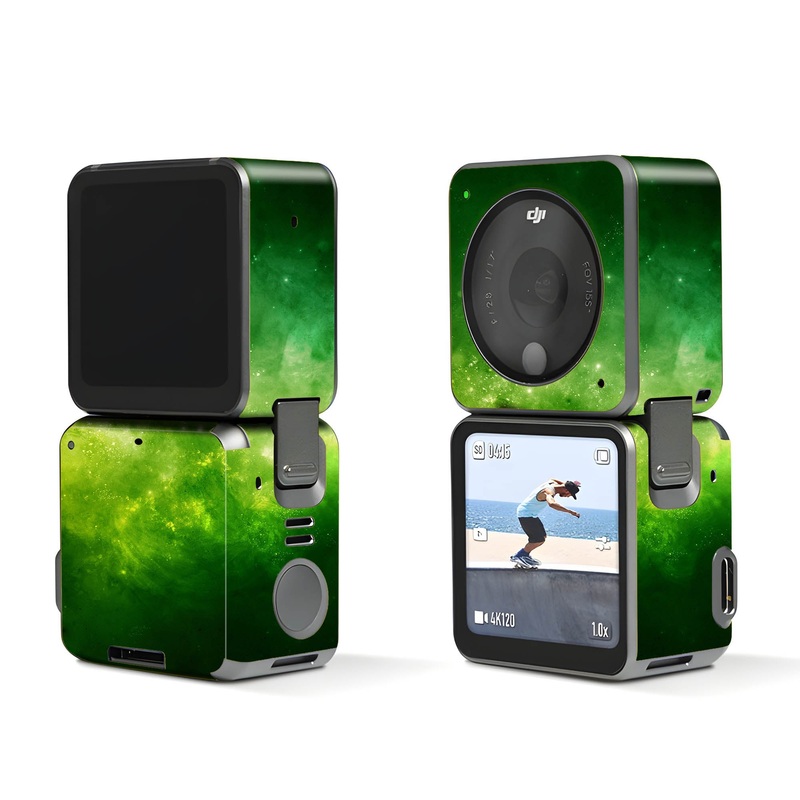 Green Space Nebula - Dji Action 2 Skin