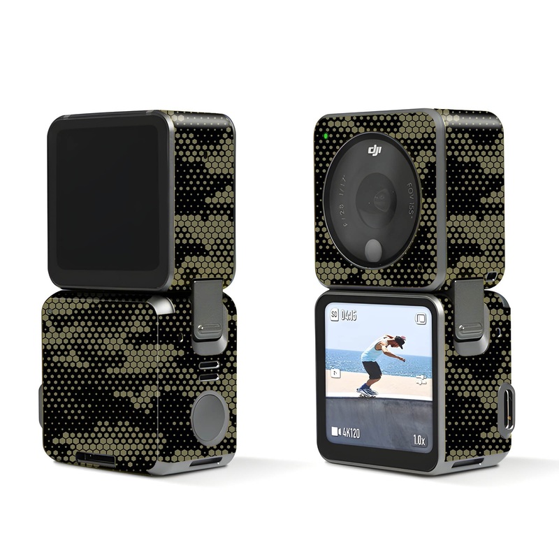 Grey Hive Camo - Dji Action 2 Skin