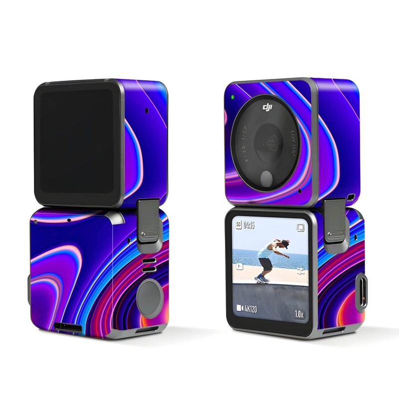 Pink Wave Marble - Dji Action 2 Skin