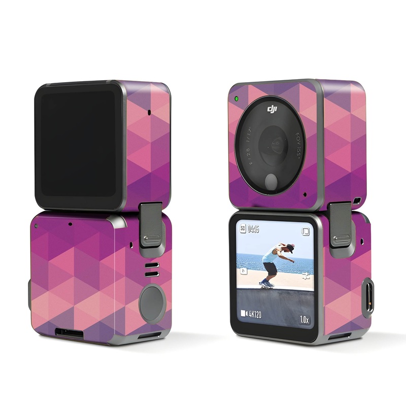 Purple Noisy Mosaic - Dji Action 2 Skin