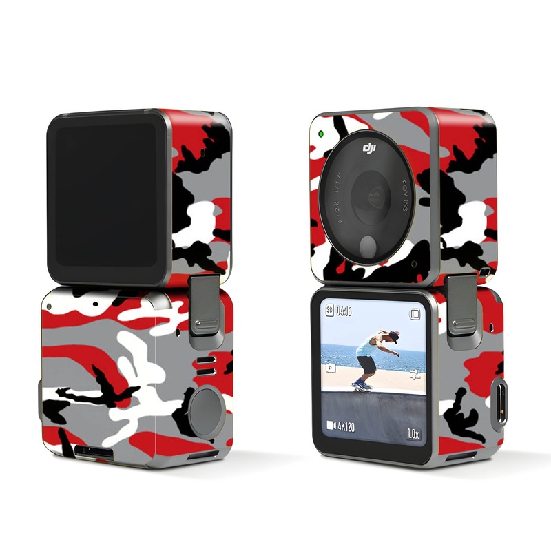Red Camo - Dji Action 2 Skin