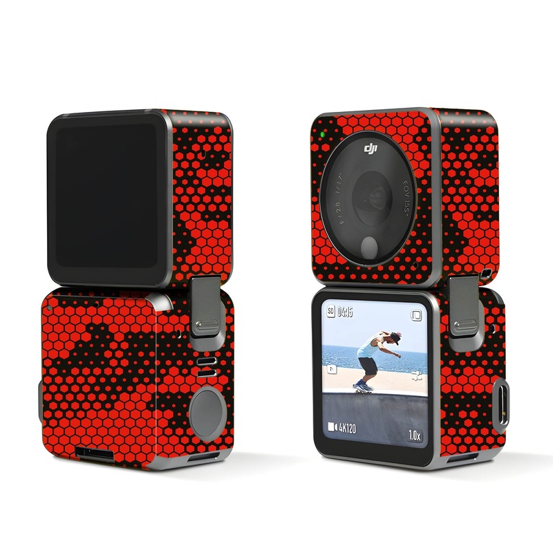 Red Hive Camo - Dji Action 2 Skin