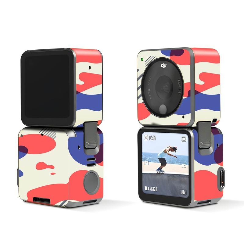 Red Modern Camo - Dji Action 2 Skin