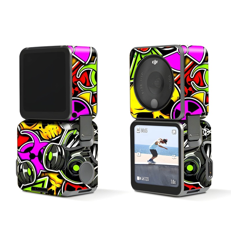 Toxic Stickerbomb - Dji Action 2 Skin