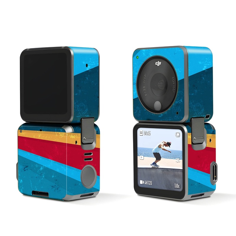 Vintage Blue Rays - Dji Action 2 Skin