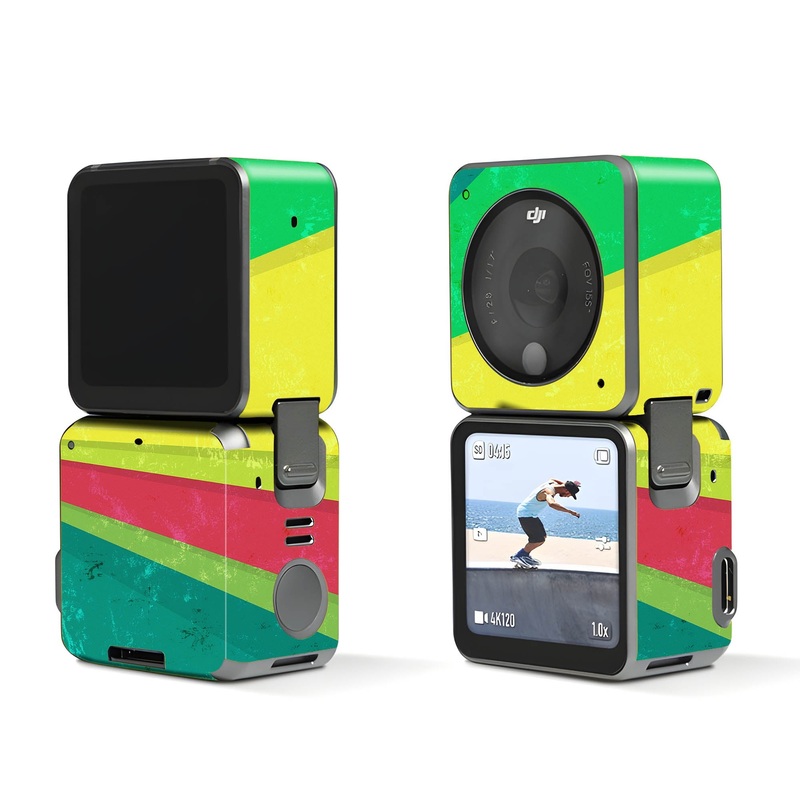 Vintage Green Rays - Dji Action 2 Skin