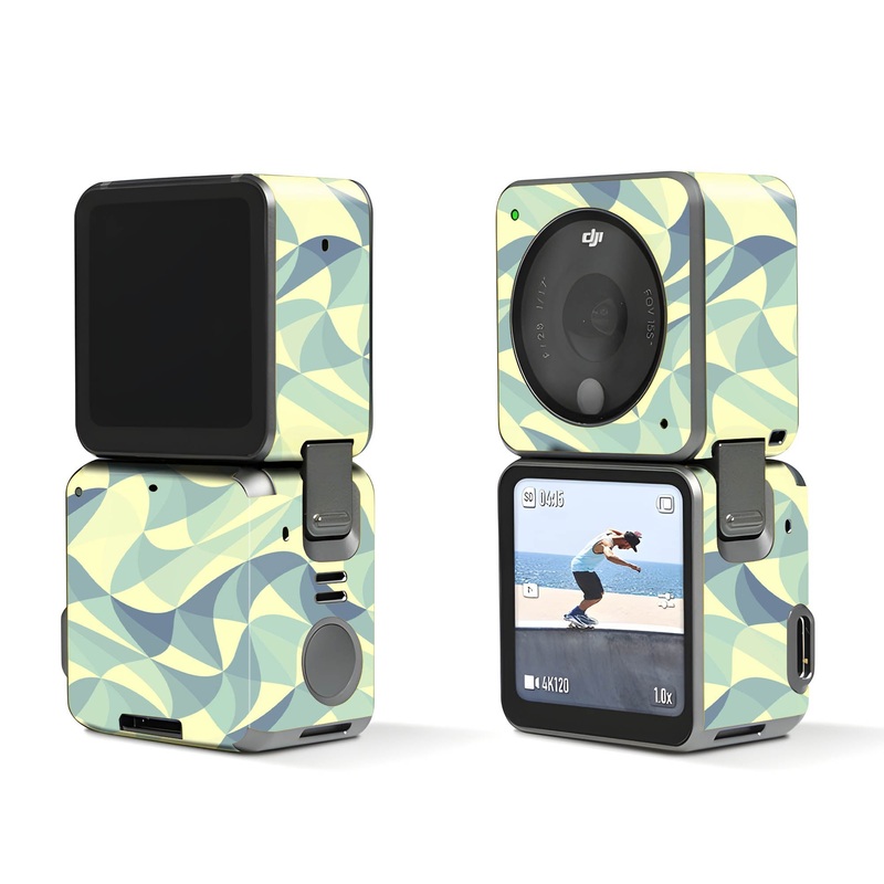 Wave Mosaic Blue - Dji Action 2 Skin