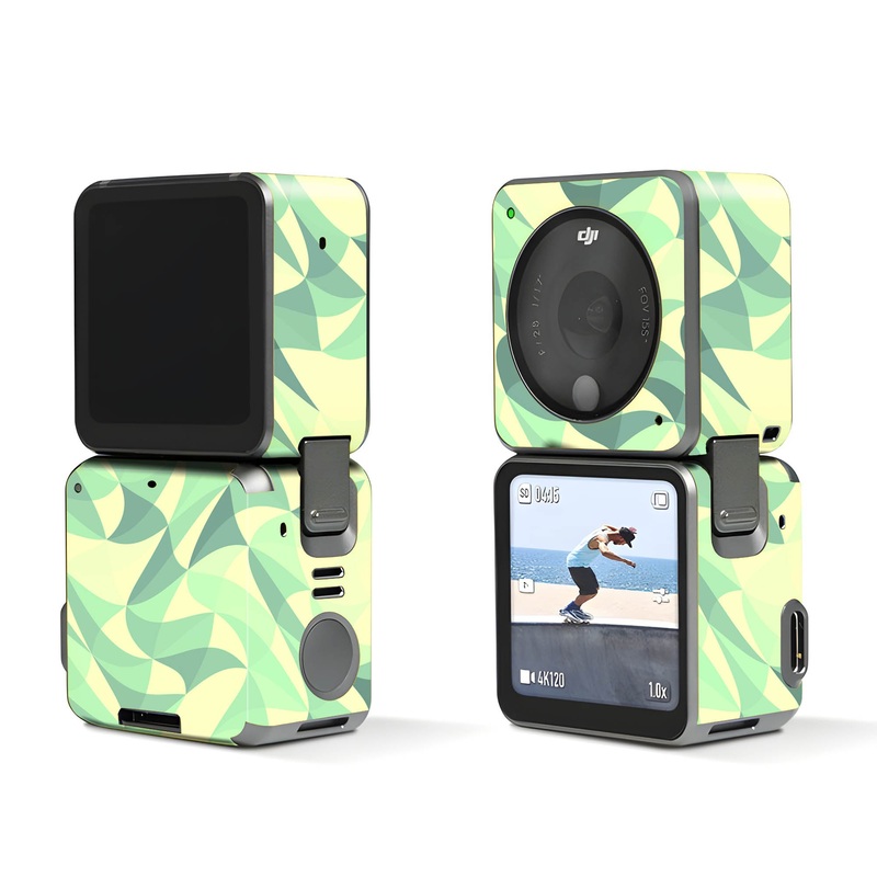 Wave Mosaic Green - Dji Action 2 Skin