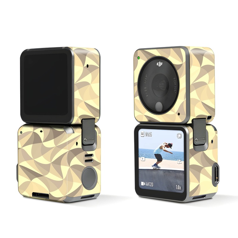 Wave Mosaic Peach - Dji Action 2 Skin
