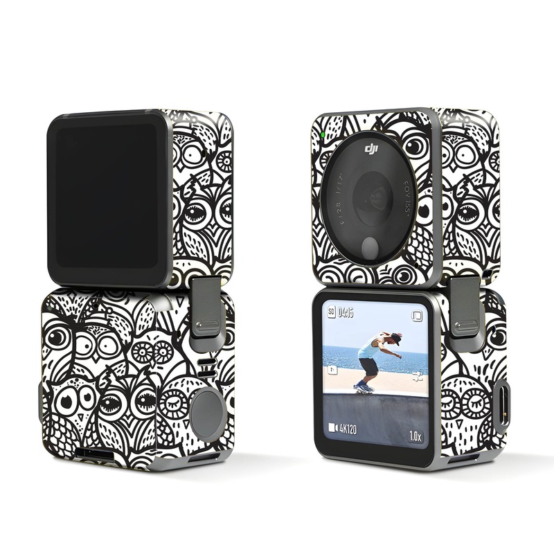 White And Black Owl - Dji Action 2 Skin
