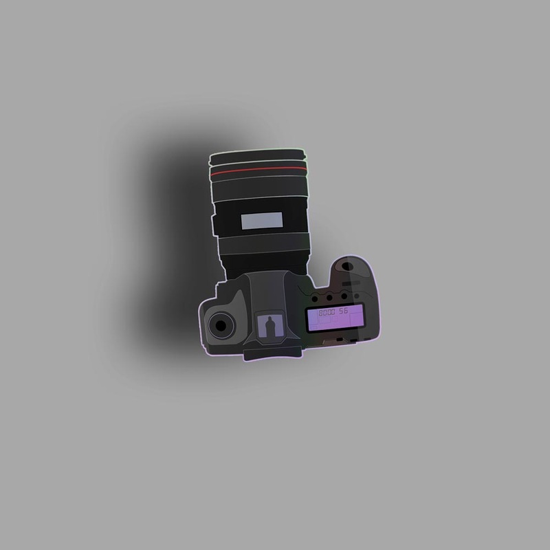 Camera - Holographic Sticker