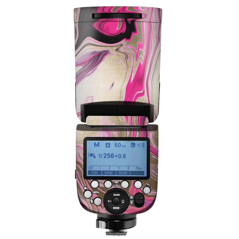 Glittery Liquid Marble - Camera Flash Skin