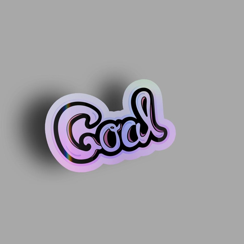 Goal - Holographic Sticker