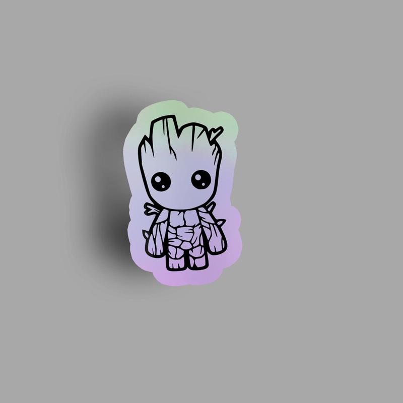 Groot - Holographic Sticker