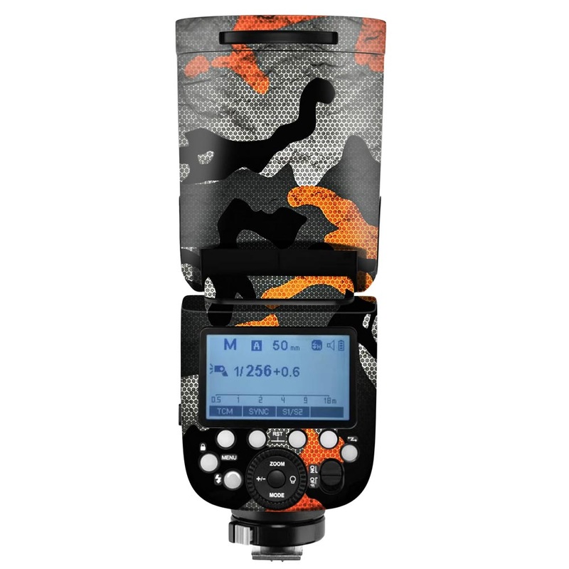 Orange Camo Pattern  - Camera Flash Skin