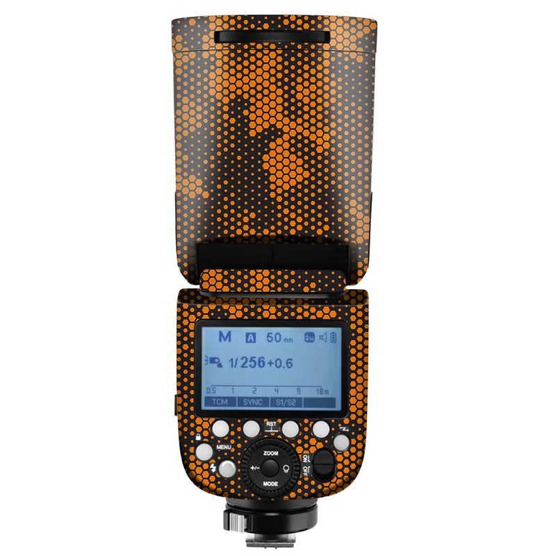 Orange Hive Camo - Camera Flash Skin