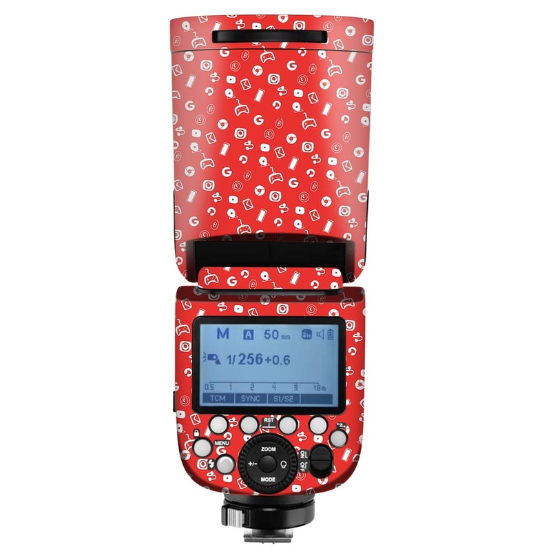 Red Doodle - Camera Flash Skin
