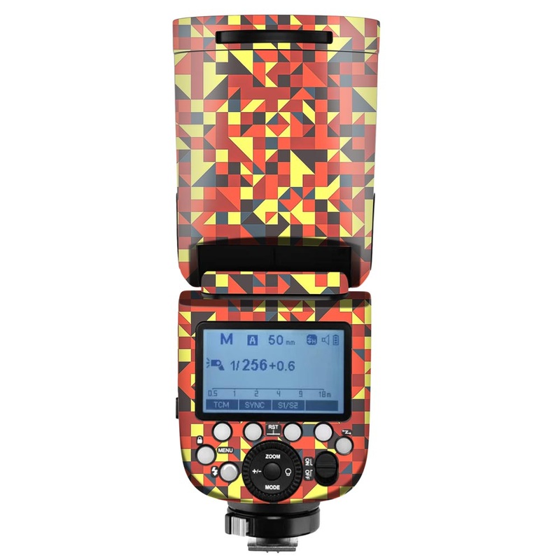 Red Triangle Background - Camera Flash Skin
