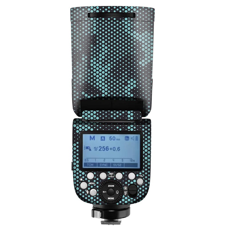 Turquoise Hive Camo - Camera Flash Skin