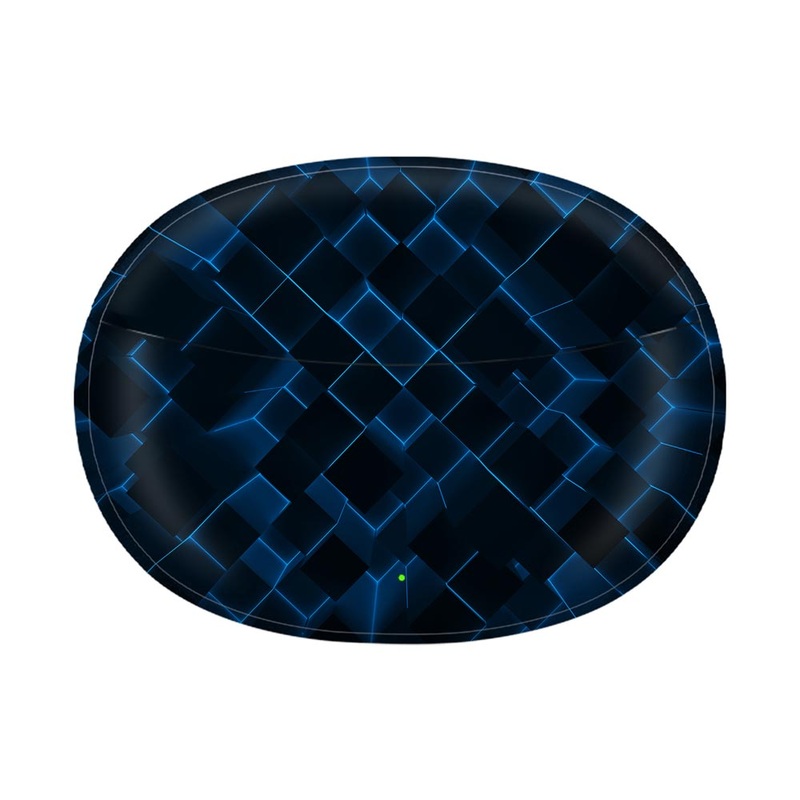 3d Cubes Blue - Realme Buds Air 3 Neo Skin