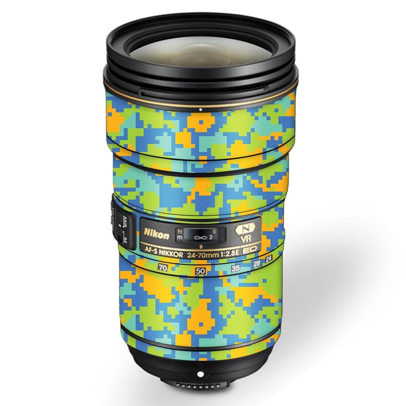 Blue-Glitched-Pattern - Nikon Lens Skin