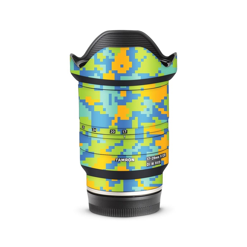 Blue Glitched Pattern - Tamron Lens Skin