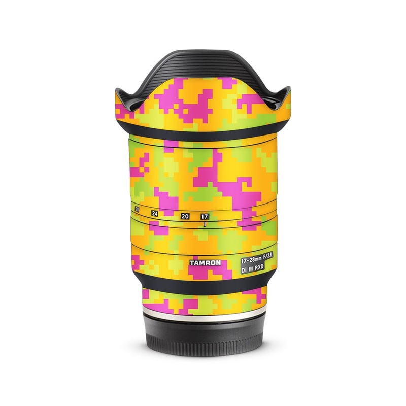 Orange Glitched Pattern - Tamron Lens Skin