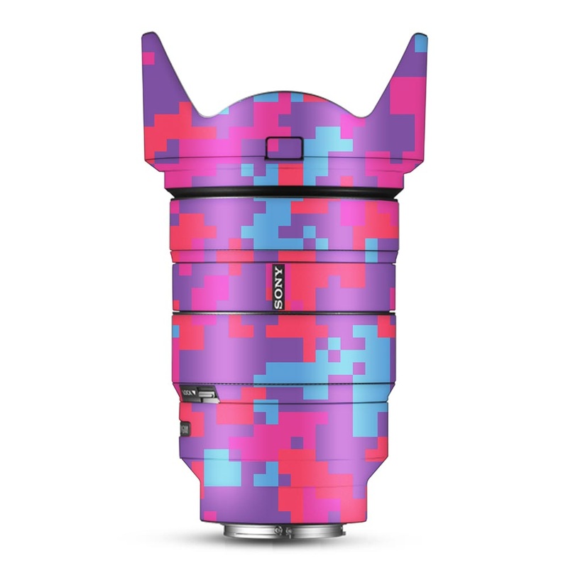 Purple Glitched Pattern - Sony Lens Skin