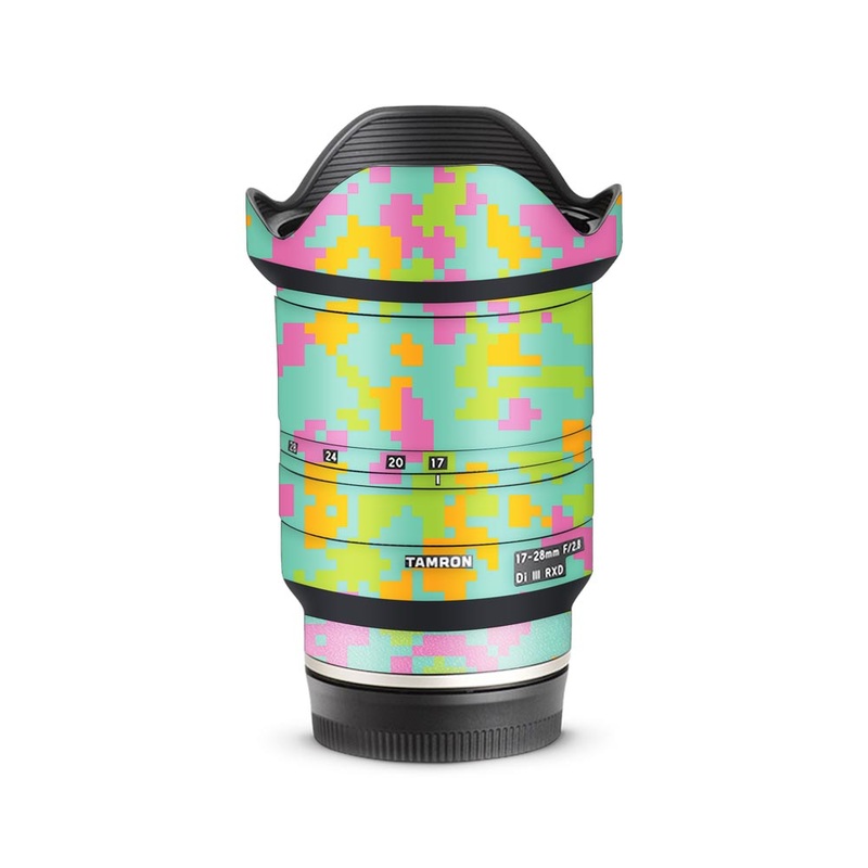 Sea Green Glitched Pattern - Tamron Lens Skin