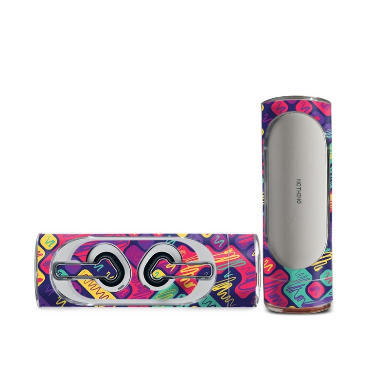 Colorful Scribbled Blocks - Nothing Ear (Stick) Skin
