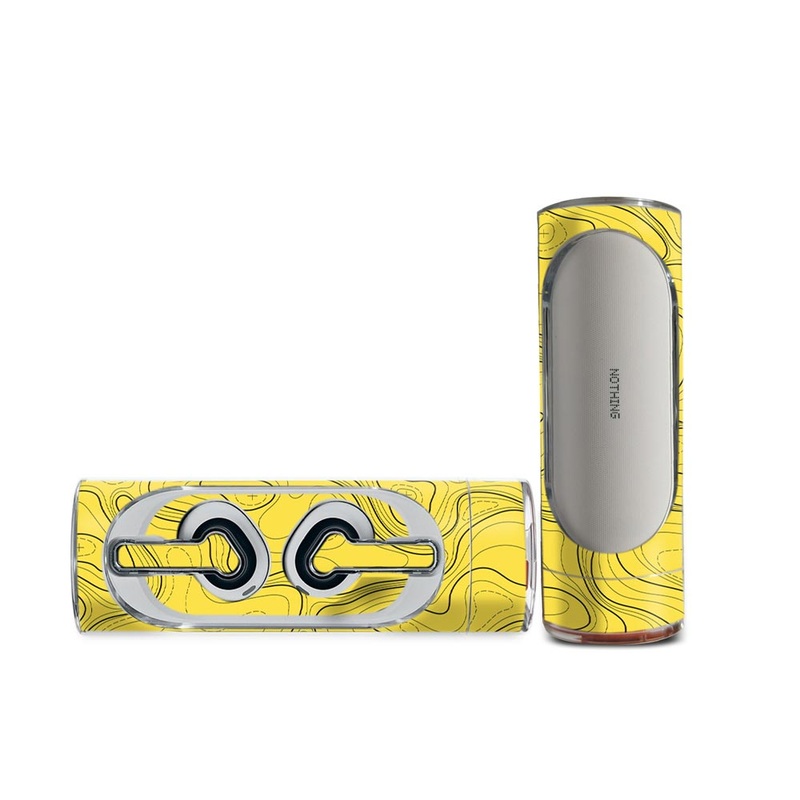 Topographic Yellow Map - Nothing Ear (Stick) Skin