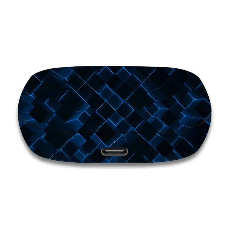 3D Cubes Blue - Jabra Elite 7 Active Skin
