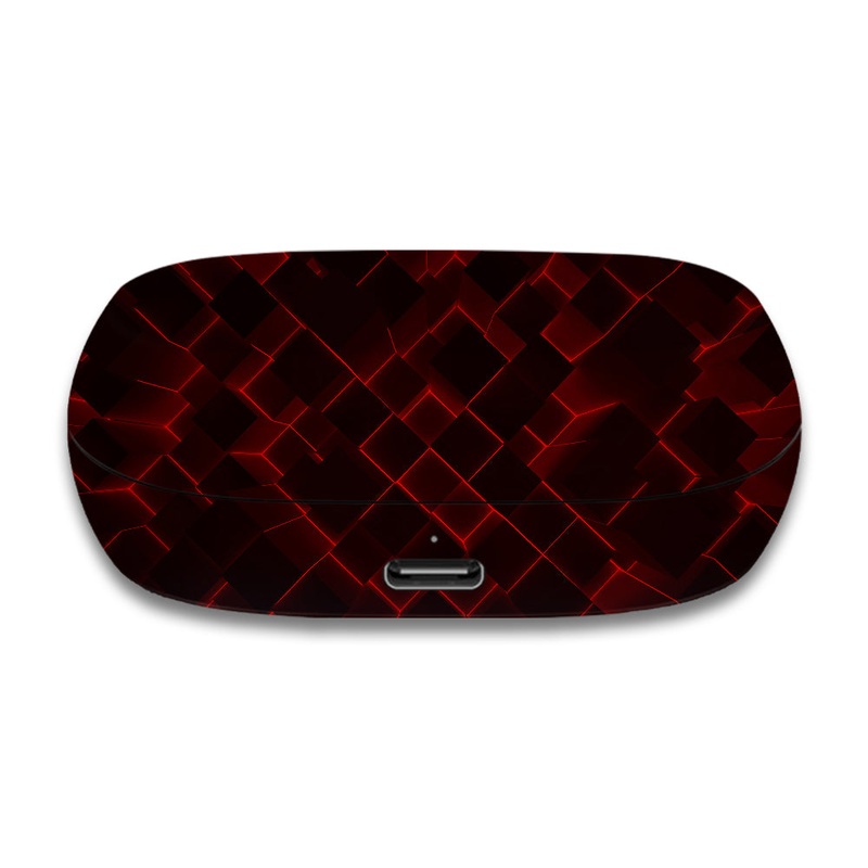 3D Cubes Red- Jabra Elite 7 Active Skin