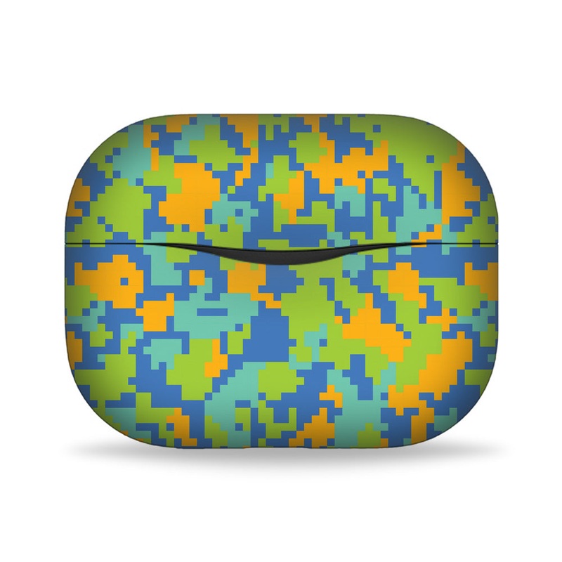 Blue Glitched Pattern Camo - Noise Buds Solo Skin
