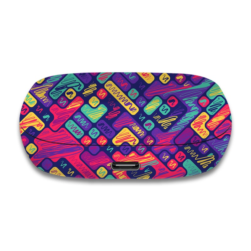 Colorful Scribbled Blocks - Jabra Elite 7 Active Skin