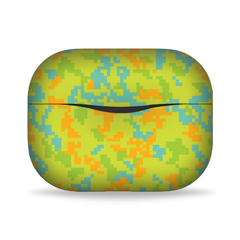 Green Glitched Pattern Camo - Noise Buds Solo Skin