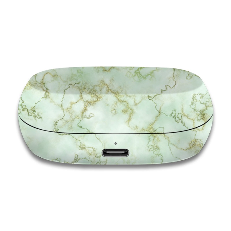 Green Textured Marble - Jabra Elite 7 Active Skin
