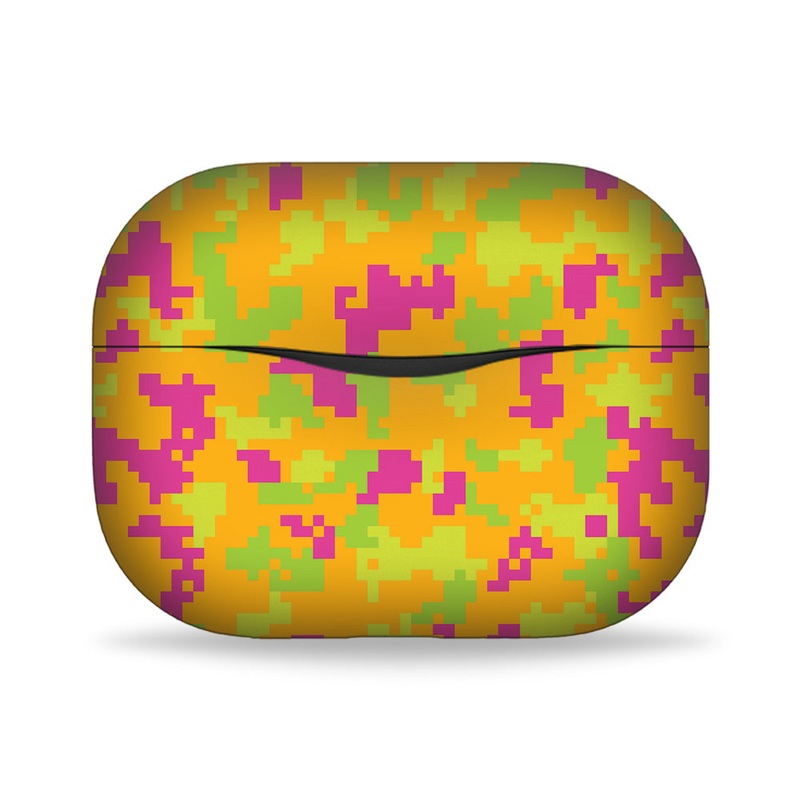 Orange Glitched Pattern Camo - Noise Buds Solo Skin