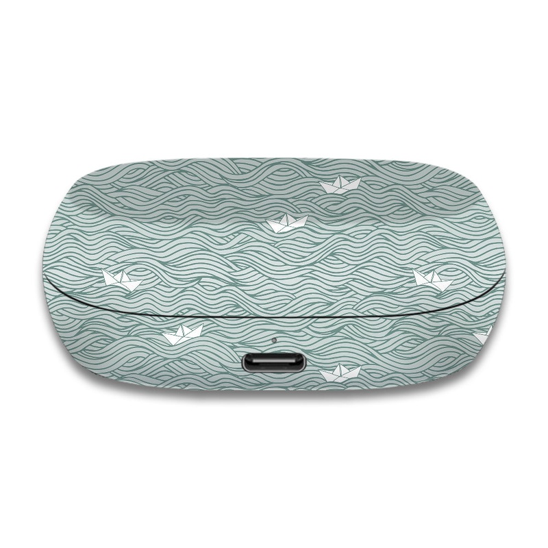 Paper Boat Pattern - Jabra Elite 7 Active Skin