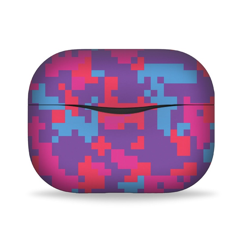 Purple Glitched Pattern Camo - Noise Buds Solo Skin