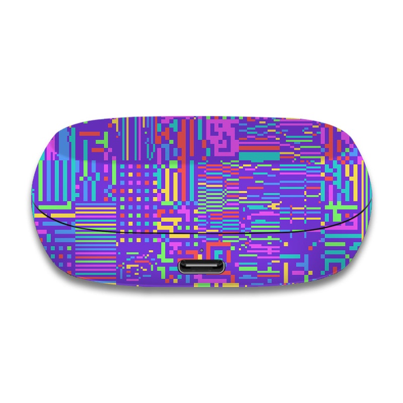 Rainbow Glitched Pattern - Jabra Elite 7 Active Skin
